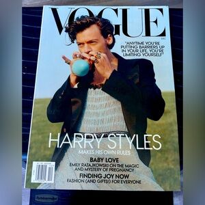 Vogue Magazine with Harry Styles Cover